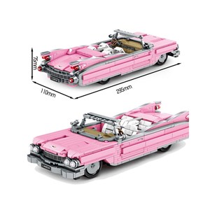 لگو تکنیک ماشین صورتی کادیلاک مدل Famous Vehicle Model 8404-اسباب بازی